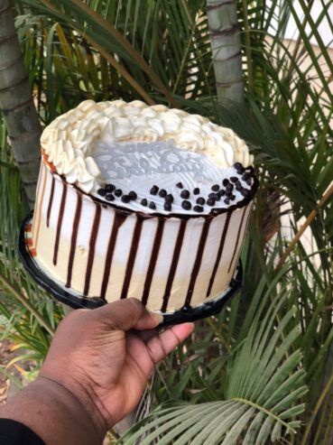 7 inches single layer whipped cream