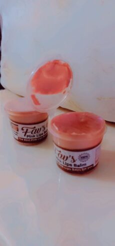 Pink lips balm